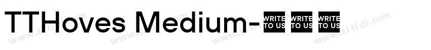 TTHoves Medium字体转换